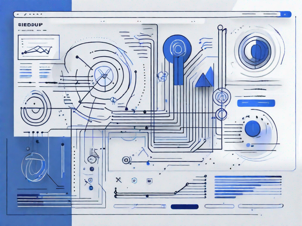 Web page showcasing structured data markup, explained via on-page SEO with blue and white elements.