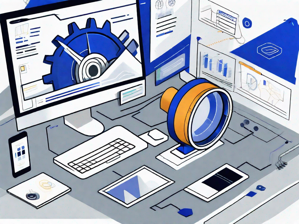 SEO guide showing Header Tags and Onpage SEO Explained on a desktop monitor illustration