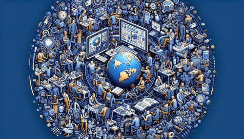 Outsourced content creation team global network