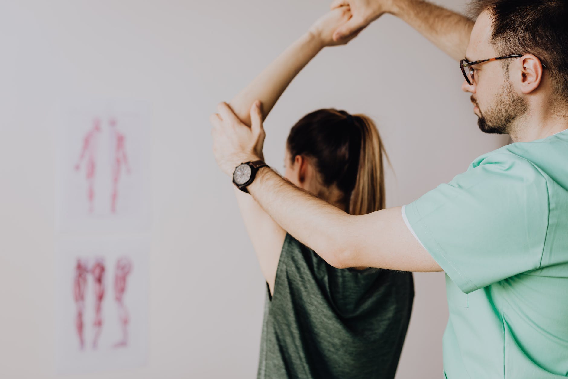 Woman consults with therapist on fitness business authority strategies.